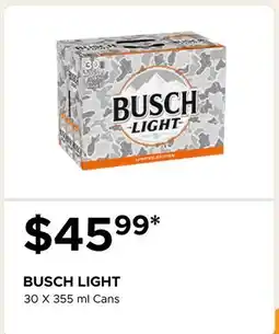 The Beer Store BUSCH LIGHT offer
