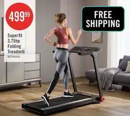 The Brick Superfit 3.75hp Folding Treadmill Electric Running Machine W/bluetooth App Self-standing offer