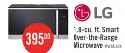 The Brick LG 1.8 Cu. Ft. Smart Over-the-Range Microwave with EasyClean - MVEM1825X offer