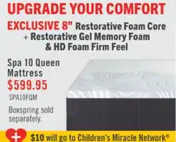 The Brick Springwall Spa 10 Firm Smooth Top Queen Mattress in a Box offer