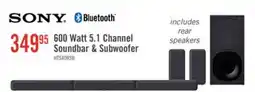 The Brick SONY S40R 5.1 Channel 600W Soundbar with Subwoofer and Wireless Rear Speakers (HTS40R) offer