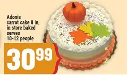 Marché Adonis Adonis carrot cake 8 in, in store baked serves 10-12 people offer