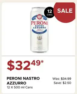 The Beer Store PERONI NASTRO AZZURRO offer