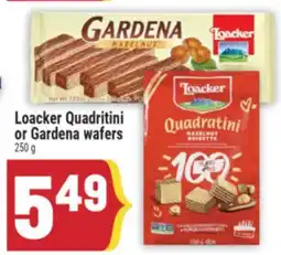 Marché Adonis Loacker Quadratini or Gardena wafers offer