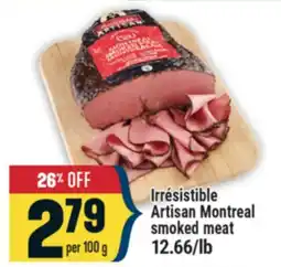 Marché Adonis Irrésistible Artisan Montreal smoked meat offer