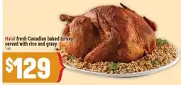 Marché Adonis Halal fresh Canadian baked turkey offer