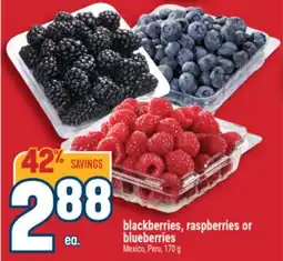 Marché Adonis BLACKBERRIES, RASPBERRIES OR BLUEBERRIES offer