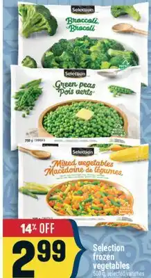 Marché Adonis Selection frozen vegetables selected varieties offer