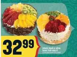 Marché Adonis Adonis black or white forest fruit cake offer
