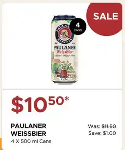 The Beer Store PAULANER WEISSBIER offer