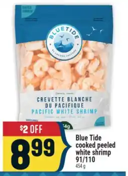 Marché Adonis BLUE TIDE COOKED PEELED WHITE SHRIMP 91/110 offer