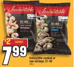 Marché Adonis IRRÉSISTIBLE COOKED OR RAW SHRIMPS 31-40 offer