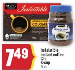 Marché Adonis Irrésistible instant coffee | K-cup offer