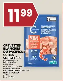 Rachelle-Bery Grocery COMPLIMENTS FROZEN COOKED PACIFIC WHITE SHRIMP offer