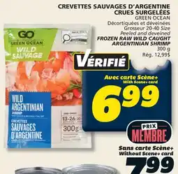 IGA CREVETTES SAUVAGES D'ARGENTINE CRUES SURGELÉES offer