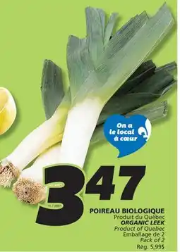 IGA ORGANIC LEEK offer