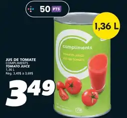 IGA COMPLIMENTS TOMATO JUICE offer