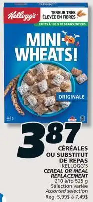 IGA KELLOGG'S CEREAL OR MEAL REPLACEMENT offer