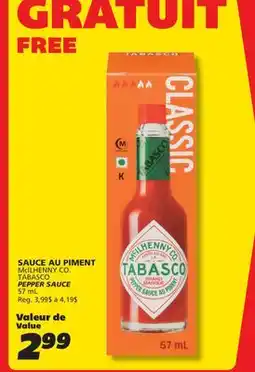 IGA McILHENNY CO. TABASCO PEPPER SAUCE offer
