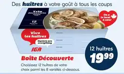 IGA oysters offer