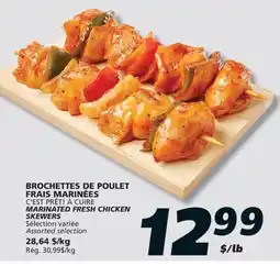 IGA C'EST PRÊT! À CUIRE MARINATED FRESH CHICKEN SKEWERS offer