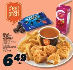 IGA C'EST PRÊT! MINI MONSTER MEAL offer