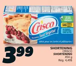 IGA CRISCO SHORTENING offer