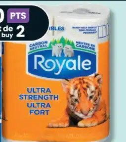 IGA ROYALE (8 roul.) PAPER TOWEL OR BATHROOM TISSUE offer