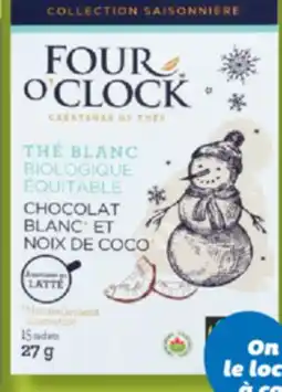 IGA FOUR O'CLOCK ORGANIC AND FAIR TRADE TEA OR HERBAL TEA BAGS offer
