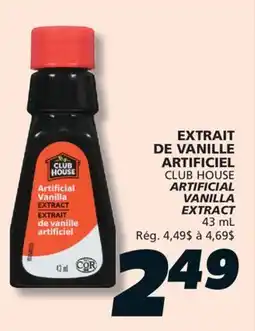 IGA CLUB HOUSE ARTIFICIAL VANILLA EXTRACT offer