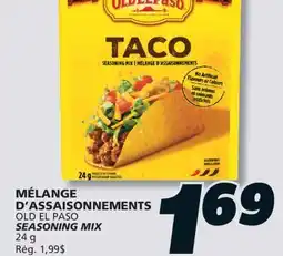 IGA OLD EL PASO SEASONING MIX offer