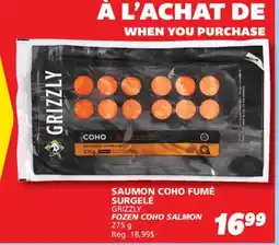 IGA GRIZZLY FOZEN COHO SALMON offer