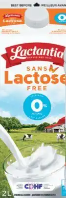 IGA LACTANTIA LACTOSE-FREE MILK offer