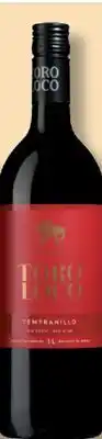 IGA TORO LOCO WHITE WINE OR RED WINE offer
