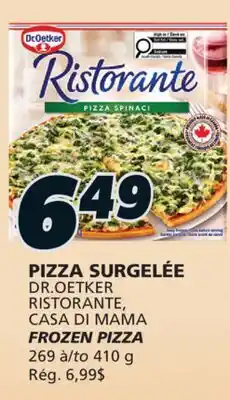 IGA DR.OETKER RISTORANTE, FROZEN PIZZA offer