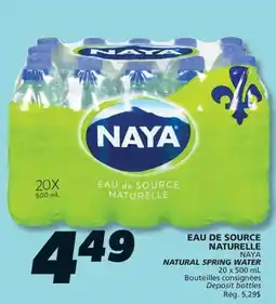 IGA NAYA NATURAL SPRING WATER offer