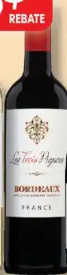IGA VIN BLANC OR ROUGE LES TROIS PIGNONS offer