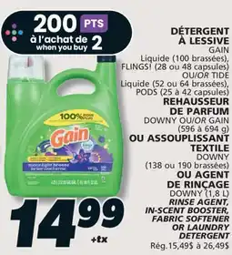 IGA GAIN LAUNDRY DETERGENT offer