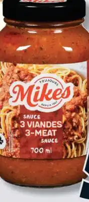 IGA MIKES PASTA SAUCE offer