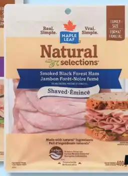 IGA MAPLE LEAF NATURAL SELECTIONS SLICED DELI MEATS offer