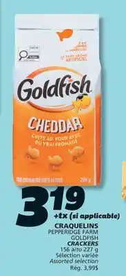 IGA PEPPERIDGE FARM GOLDFISH CRACKERS offer