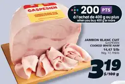 IGA GASPÉSIEN COOKED WHITE HAM offer