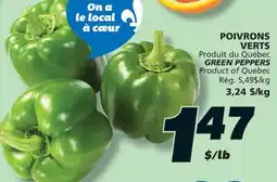 IGA GREEN PEPPERS offer