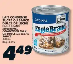 IGA EAGLE BRAND SWEETENED CONDENSED MILK OR DULCE DE LECHE SAUCE offer