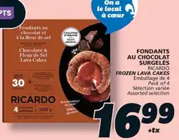 IGA RICARDO FROZEN LAVA CAKES offer