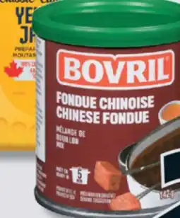 IGA BOVRIL BROTH FOR CHINESE FONDUE offer