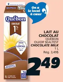 IGA QUÉBON OR SEALTEST CHOCOLATE MILK offer