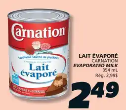 IGA CARNATION EVAPORATED MILK offer