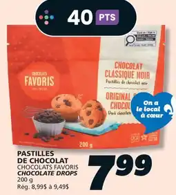 IGA CHOCOLATS FAVORIS CHOCOLATE DROPS offer