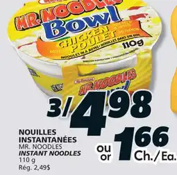 IGA MR. NOODLES INSTANT NOODLES offer